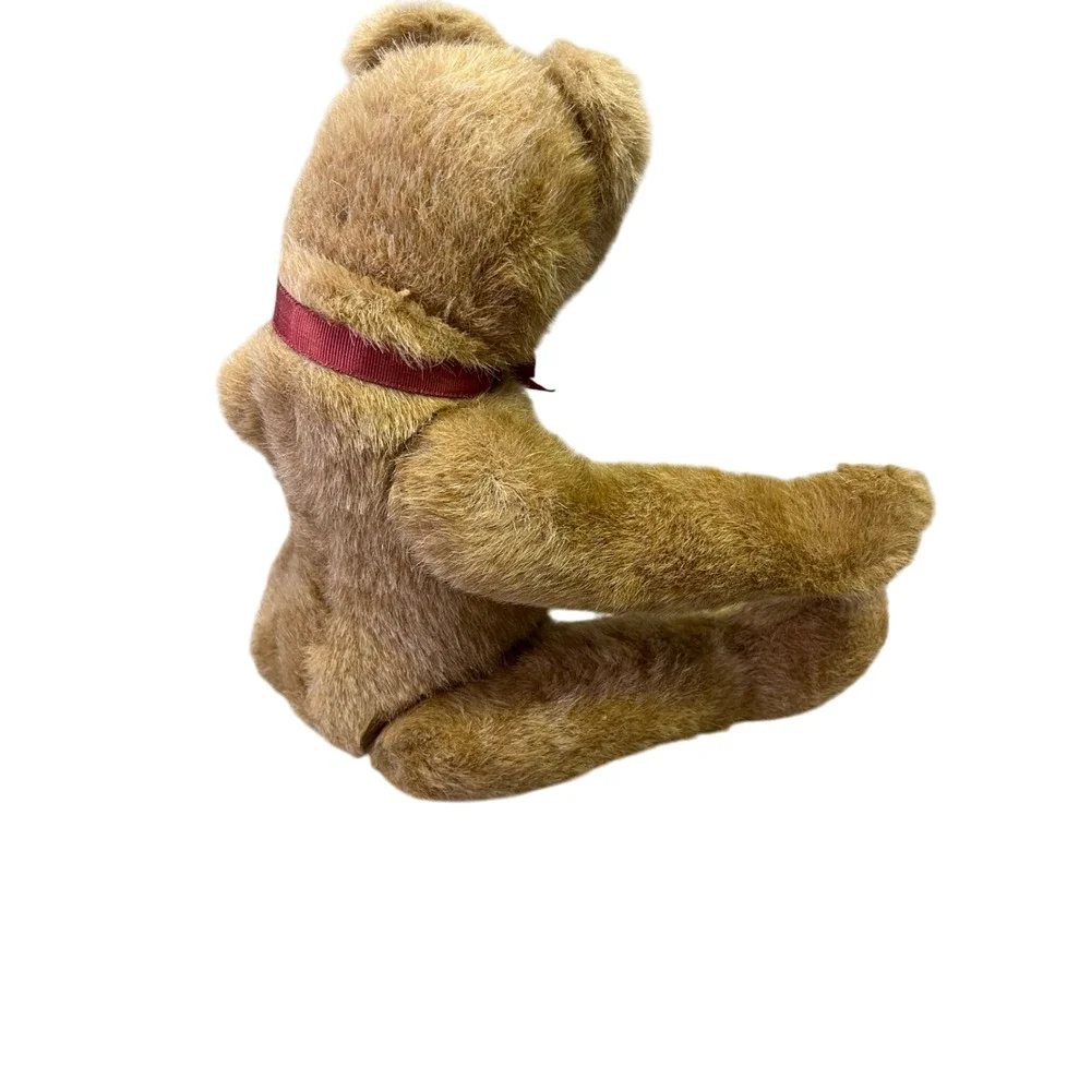 Boyds Collection LTD‎ Plush Teddy Bear Jointed Moveable Limbs Red Ribbon